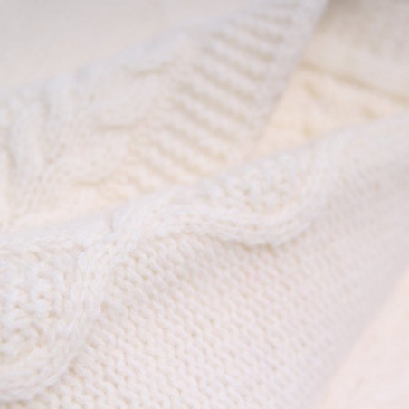 Merīnaitas vilnas pleds ECRU DIAMOND internetā