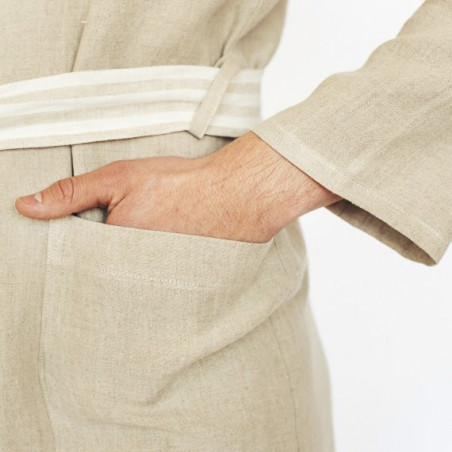 Lina halāts KIMONO NATURAL