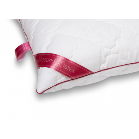 Ergonomisks spilvens no smalcināta lateksa ar PES bumbiņām