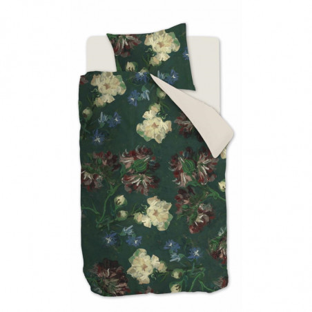 Peonies Green Gultas veļas komplekts