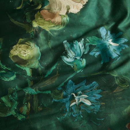 Peonies Green Gultas veļas komplekts