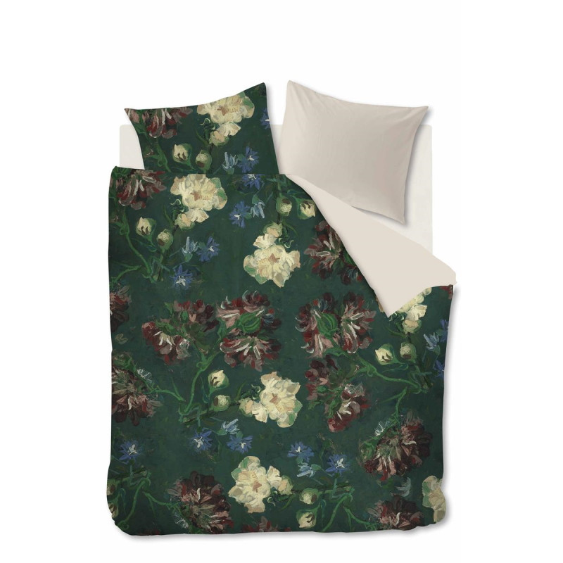 Peonies Green Gultas veļas komplekts