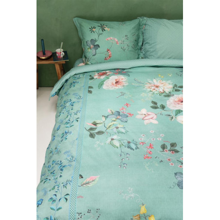 Tokyo Bouquet Green PIP STUDIO  Gultas veļas komplekts