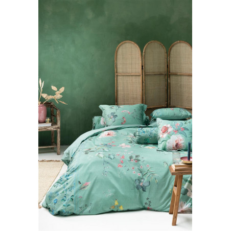 Tokyo Bouquet Green PIP STUDIO  Gultas veļas komplekts