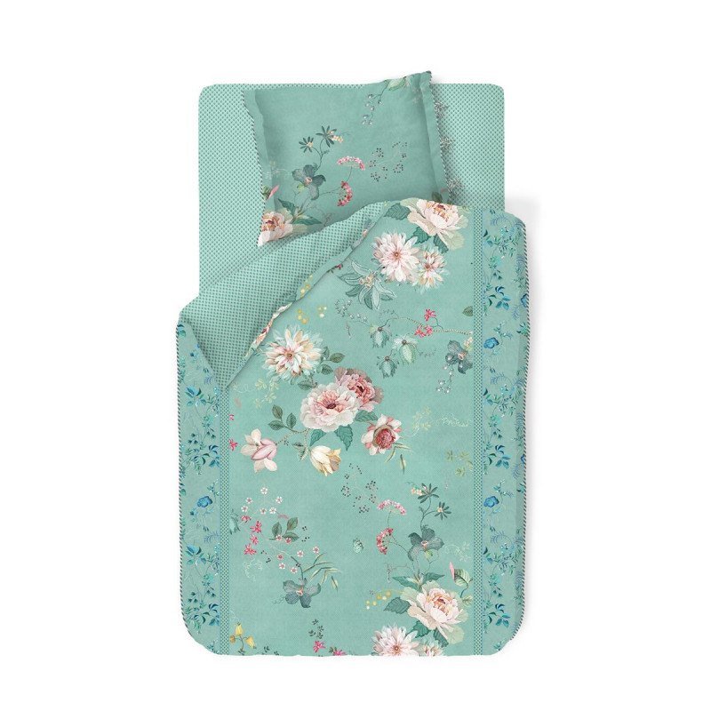 Tokyo Bouquet Green PIP STUDIO  Gultas veļas komplekts