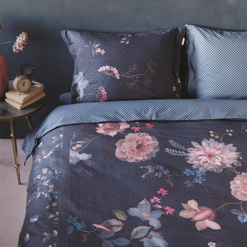 Tokyo Bouquet Dark Blue PIP STUDIO Gultas veļas komplekts
