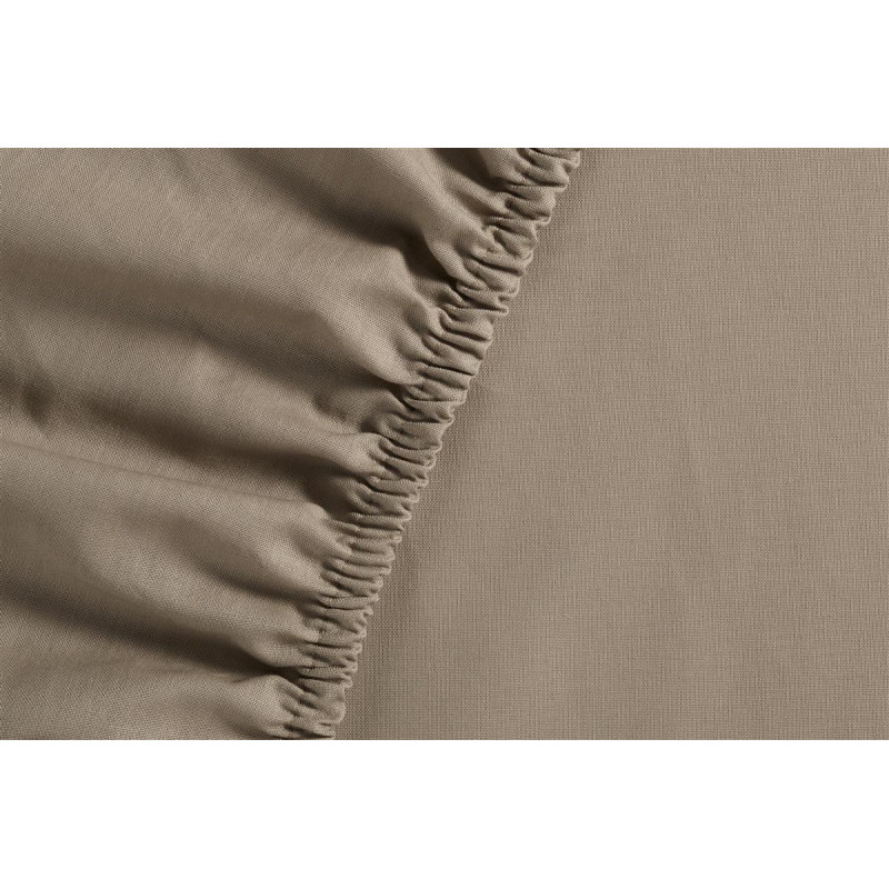 Ambiante  Jersey HL Taupe aprīkota palags