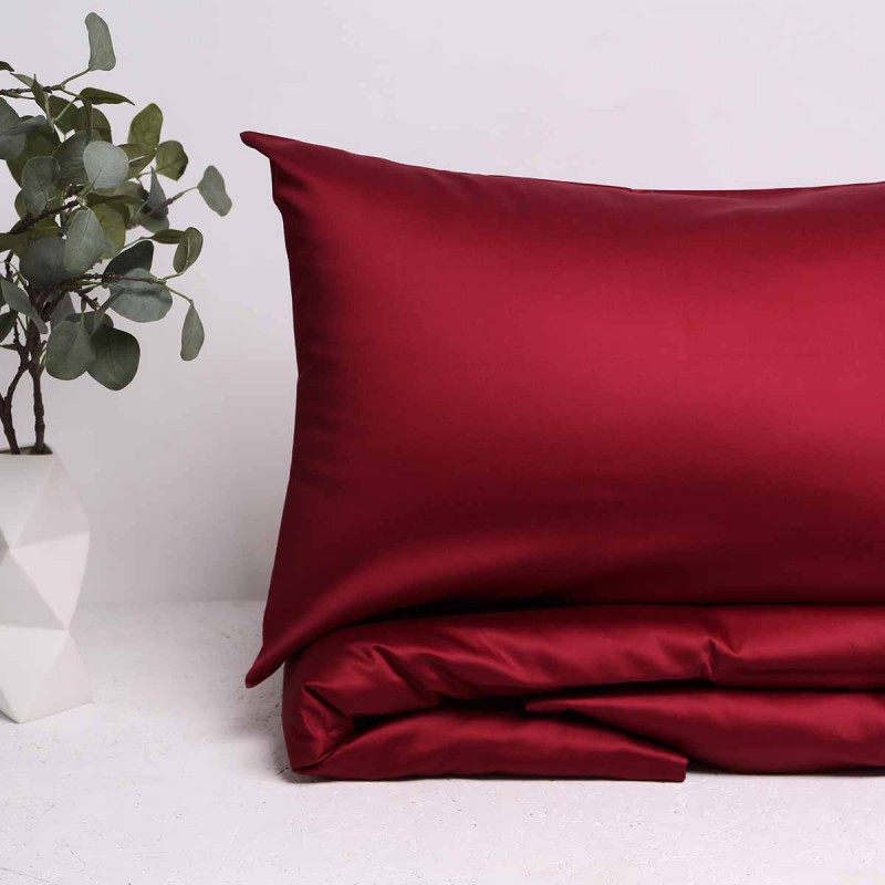 MAROON DELUXE PREMIUM satīna spilvendrānas