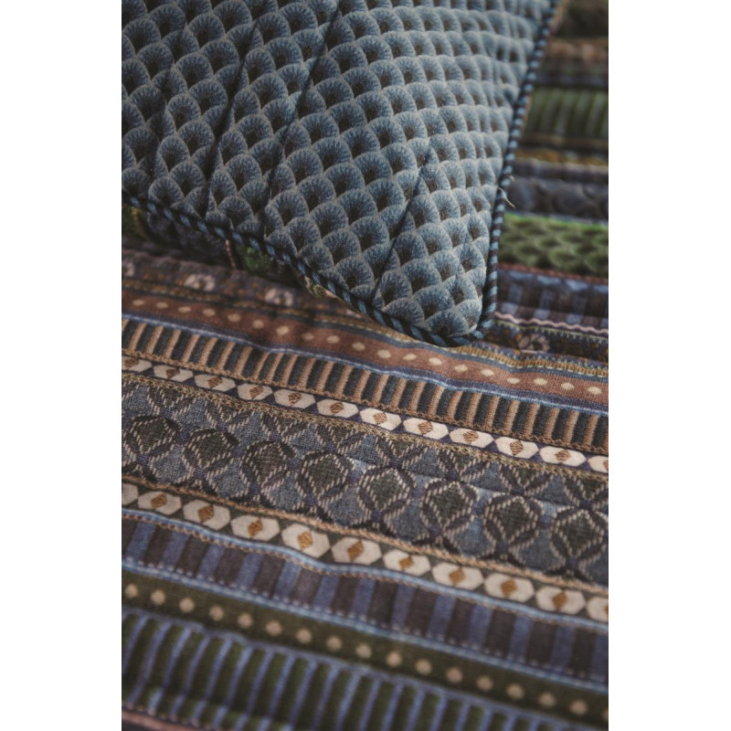 Ribbon Quilt Blue Green PIP STUDIO Gultas pārklājs