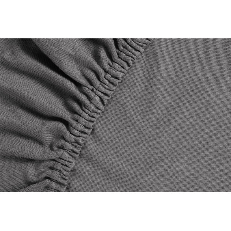 Ambiante  Jersey HL Anthracite aprīkota palags