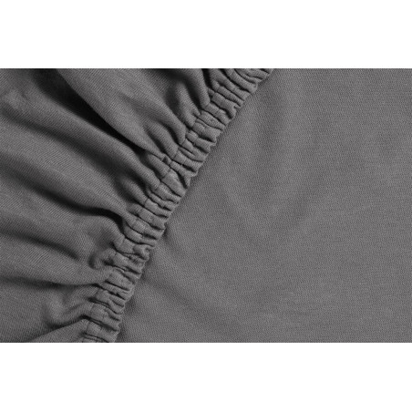 Ambiante  Jersey HL Anthracite aprīkota palags