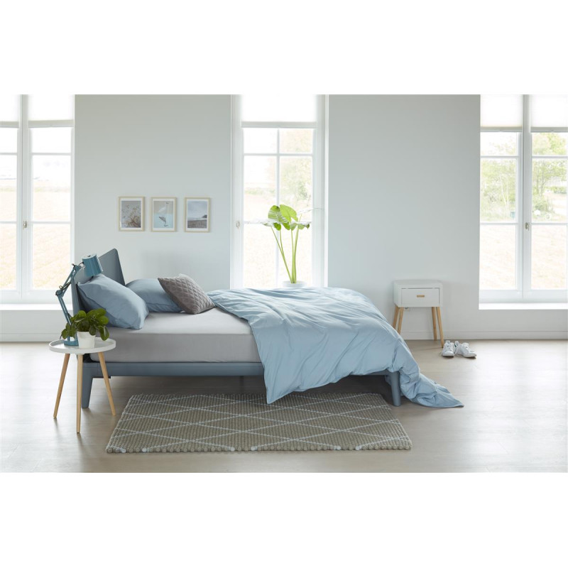 Jersey HL Light Grey aprīkota palags