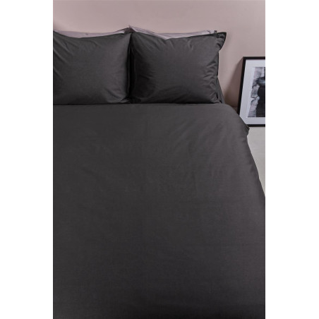 Gultasveļas komplekts Cotton Uni Anthracite internetā