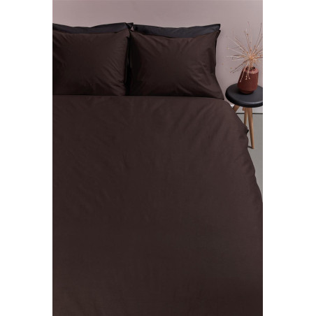 Gultasveļas komplekts Cotton Uni Brown internetā