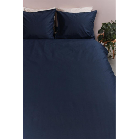 Gultasveļas komplekts Cotton Uni Dark Blue