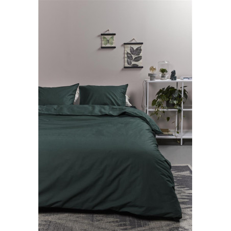 Gultasveļas komplekts Cotton Uni Dark Green