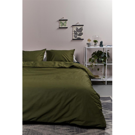 Gultasveļas komplekts Cotton Uni Olive Green cena