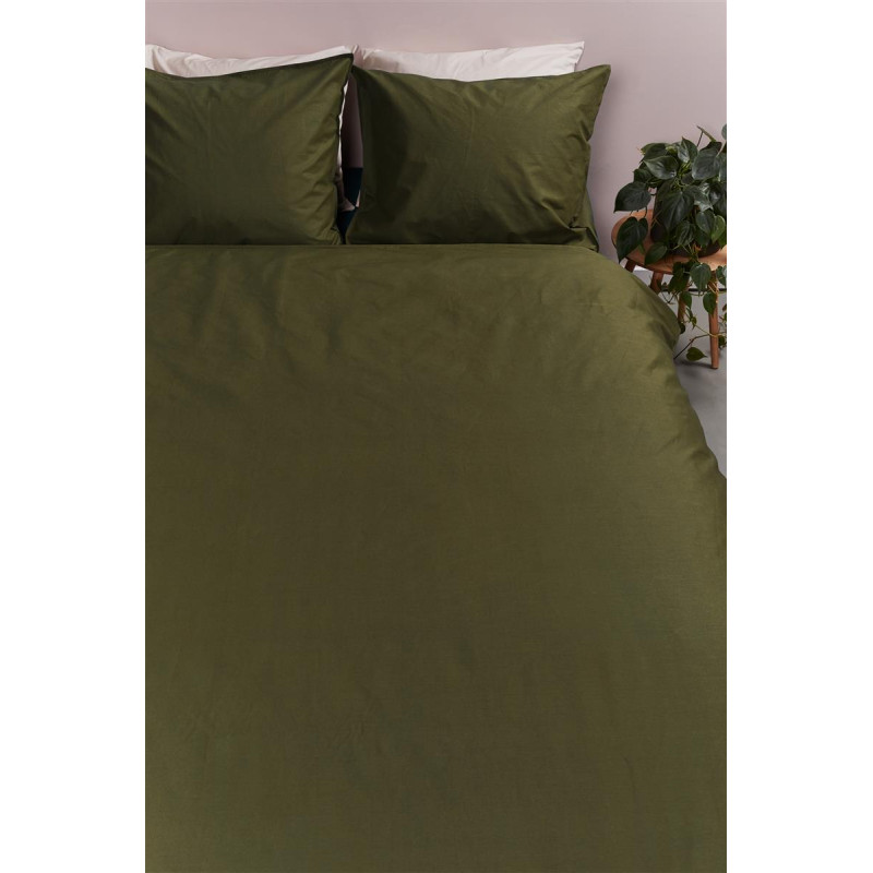 Gultasveļas komplekts Cotton Uni Olive Green
