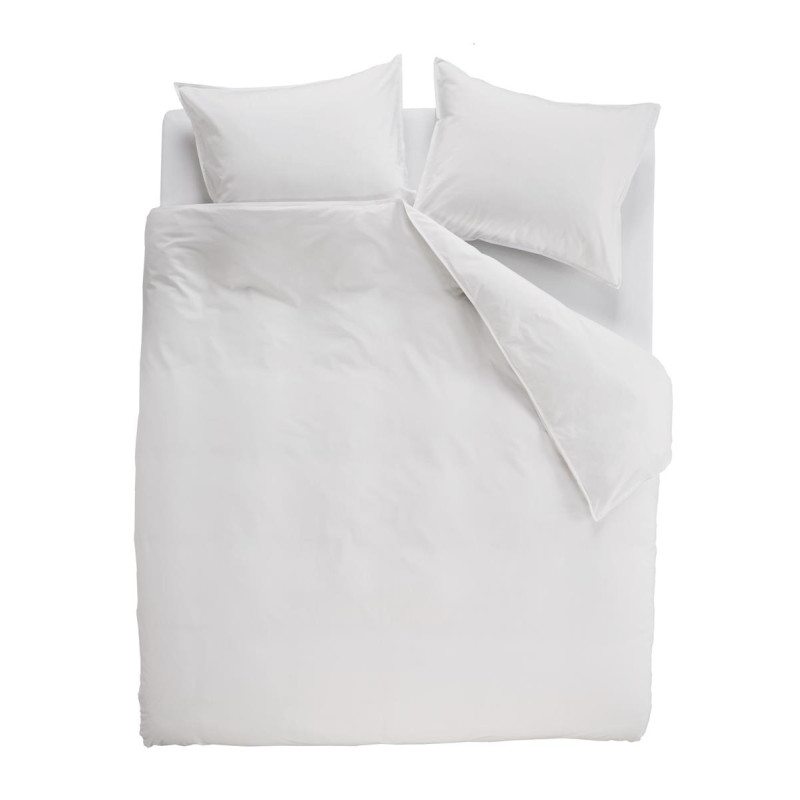 Spilvena pārvalks Cotton Uni White