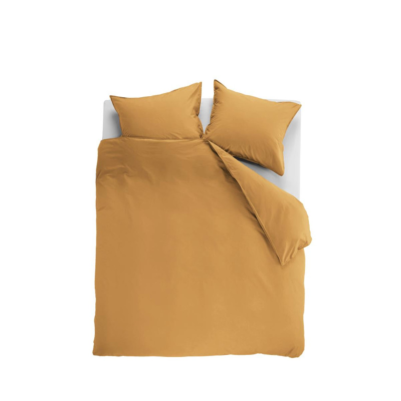 Gultasveļas komplekts Cotton Uni Ochre