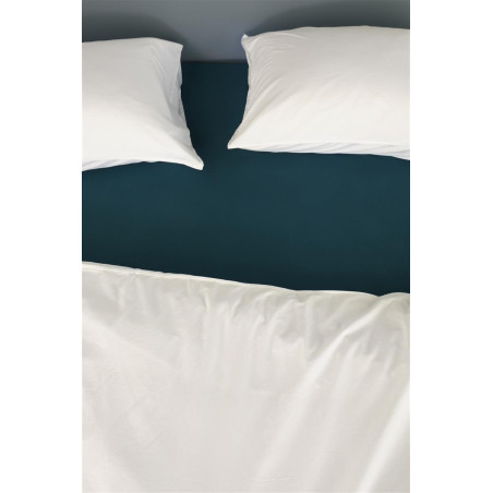 Jersey HL Sea Green aprīkota palags