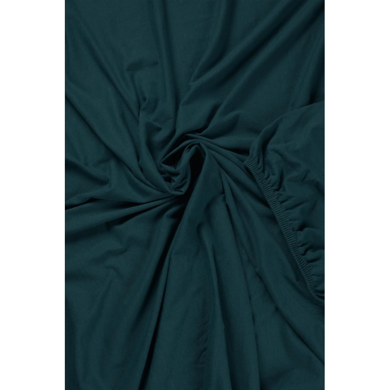 Jersey HL Sea Green aprīkota palags