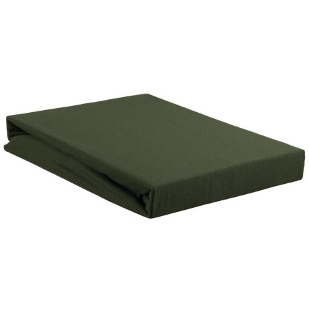 Jersey HL Dark Green aprīkota palags