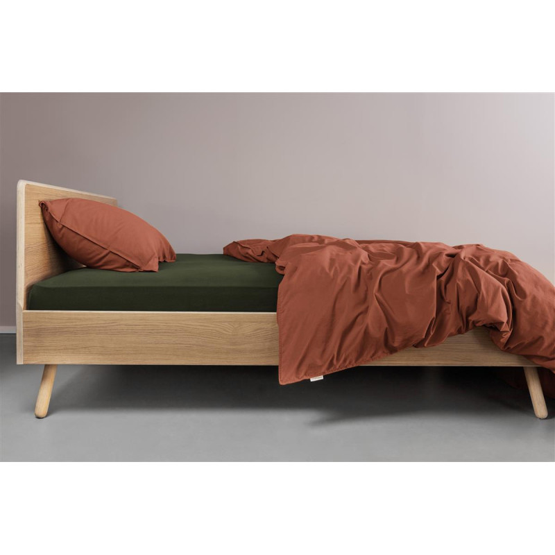 Jersey HL Dark Green aprīkota palags