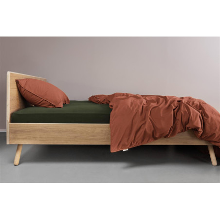 Jersey HL Dark Green aprīkota palags cena