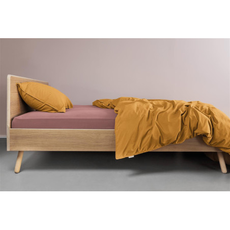 Jersey HL Pink aprīkota palags