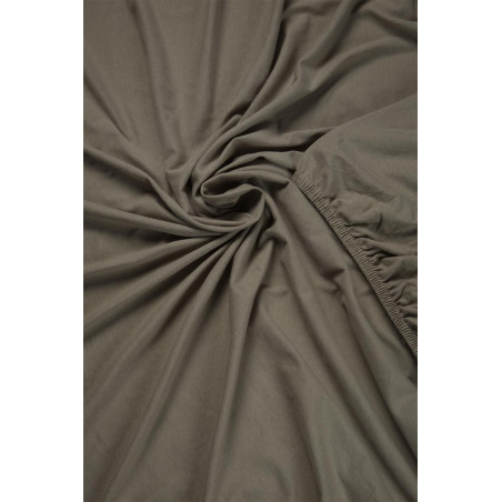 Jersey HL Taupe aprīkota palags