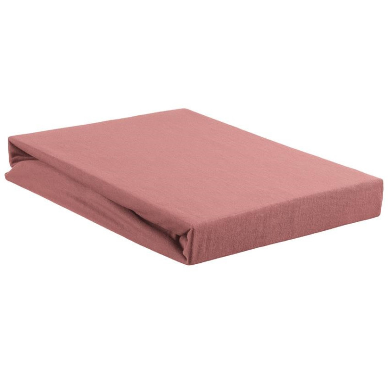 Jersey HL Pink aprīkota palags