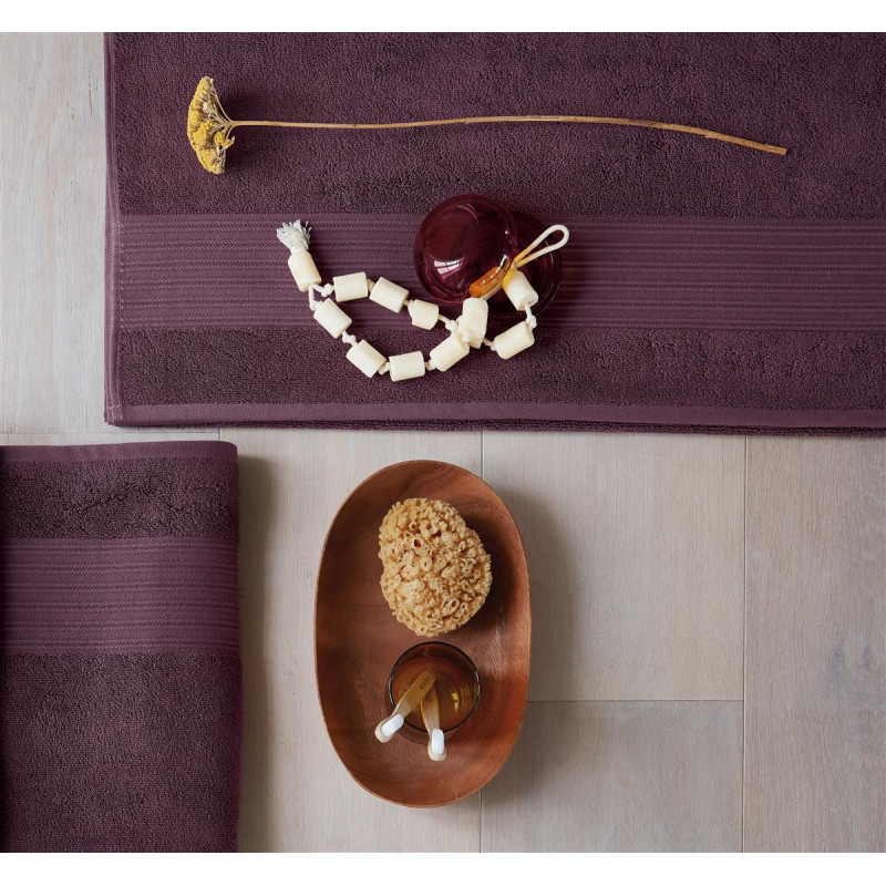 Dvielis SHEER DARK RED