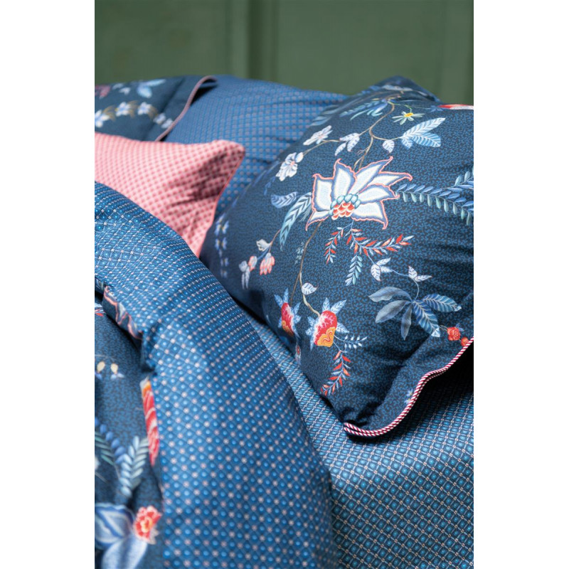 Spilvenu pārvalki Flower Festival Dark Blue