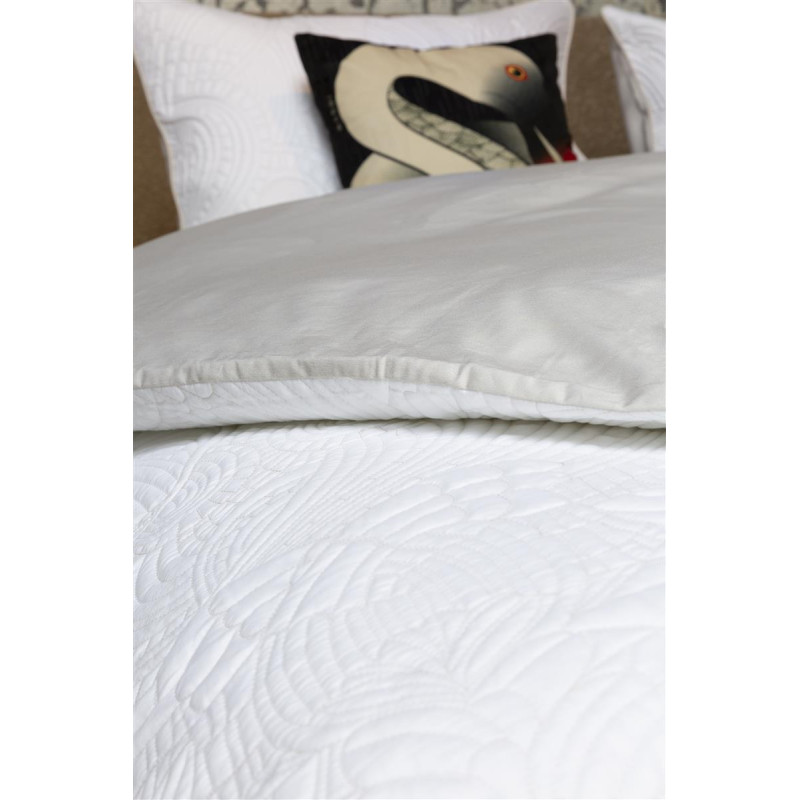 Gultas veļas komplekts MOOOI Embroided Dodo Pavone White