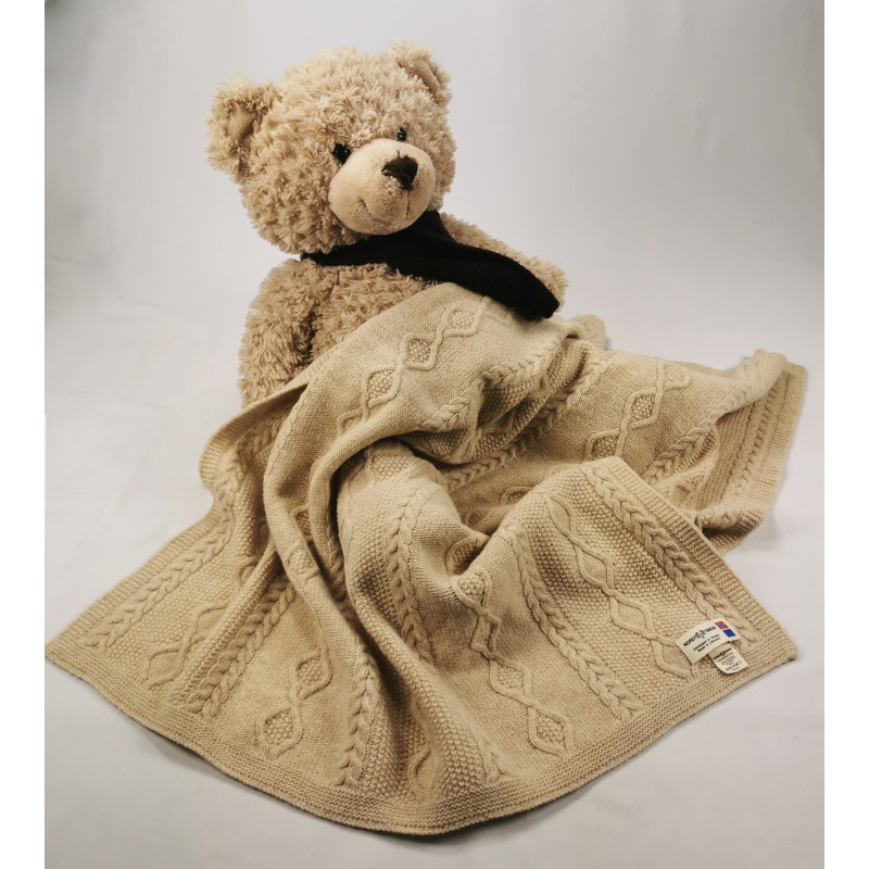 Merīnaitas vilnas pleds CAMEL DIAMOND