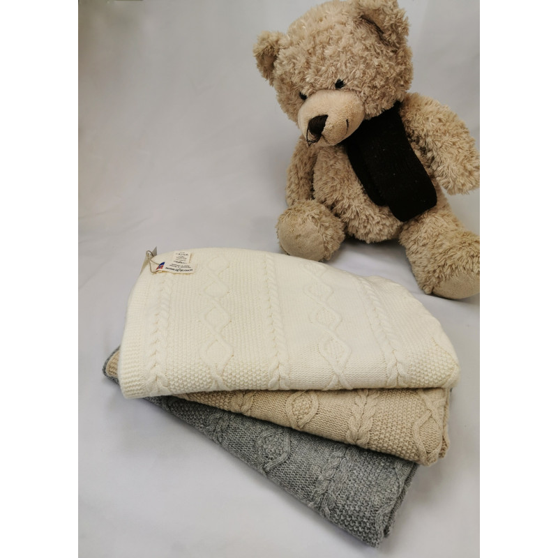 Merīnaitas vilnas pleds CAMEL DIAMOND