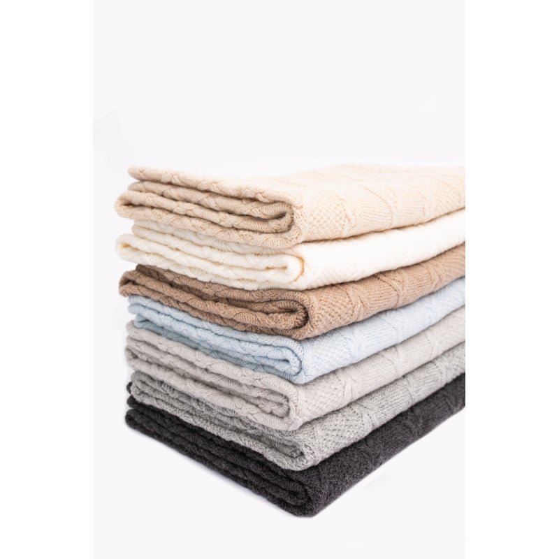 Merīnaitas vilnas pleds GREY DIAMOND