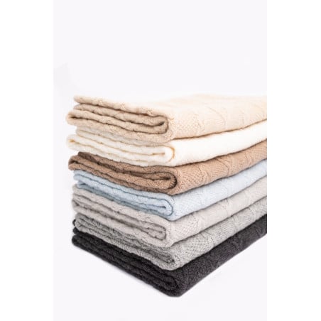 Merīnaitas vilnas pleds GREY DIAMOND