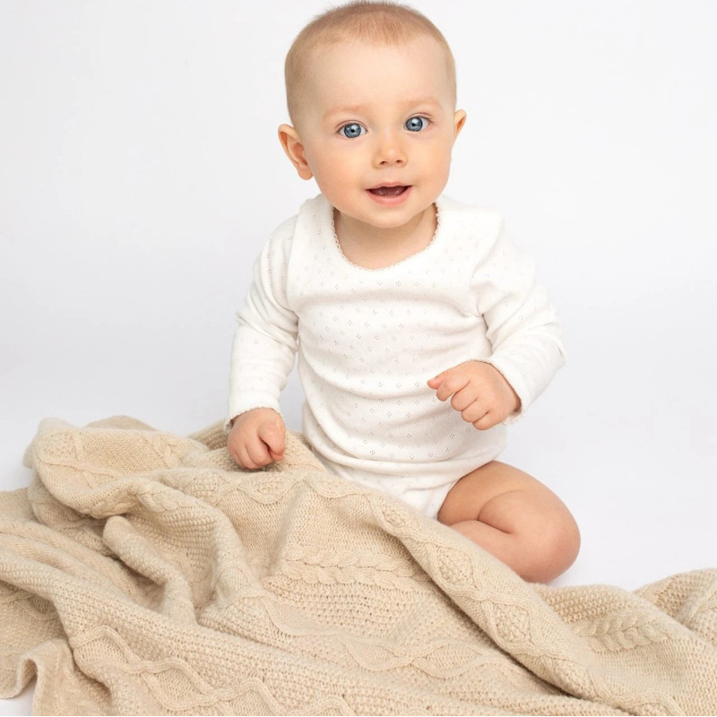 Merīnaitas vilnas pleds COFFEE DIAMOND