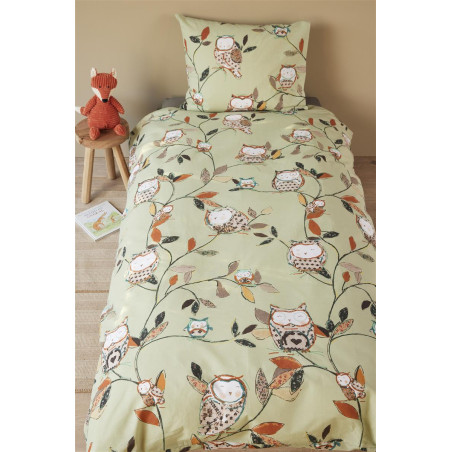 Gultas veļas komplekts Owlsome Green cena