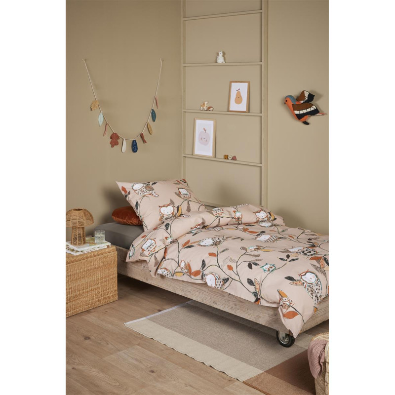 Gultas veļas komplekts Owlsome Pink