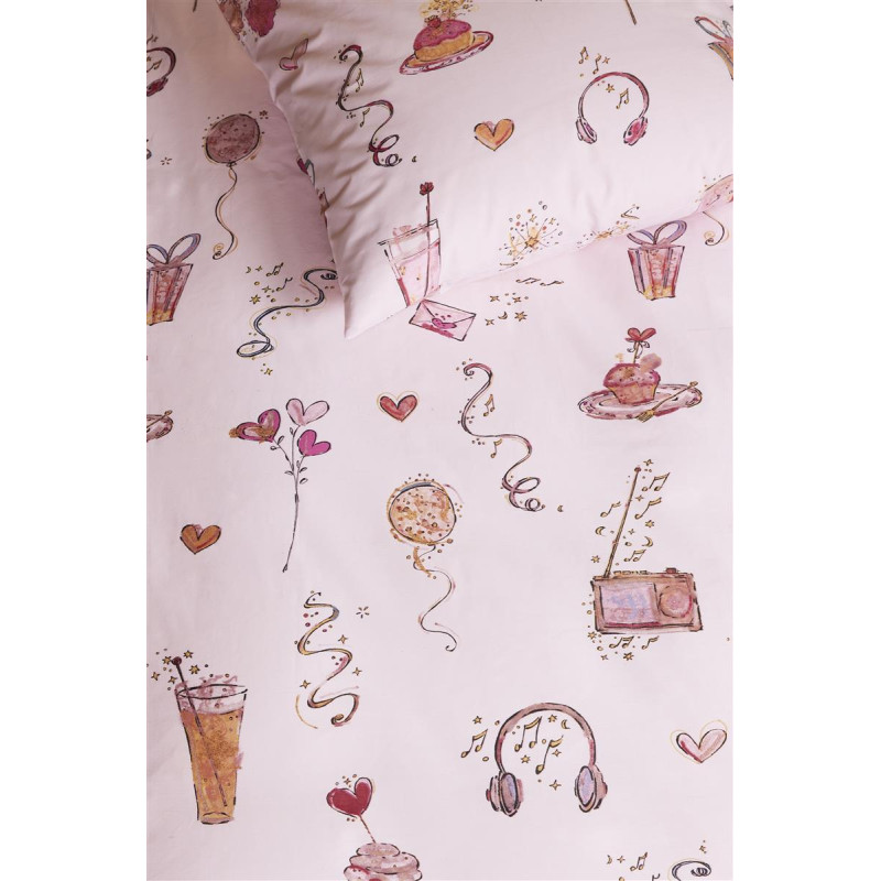 Gultas veļas komplekts Pink Party Pink