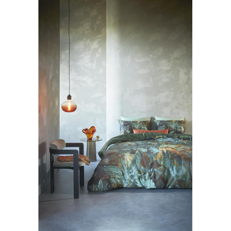 Gultasveļas komplekts Floral Embrace Blue Green