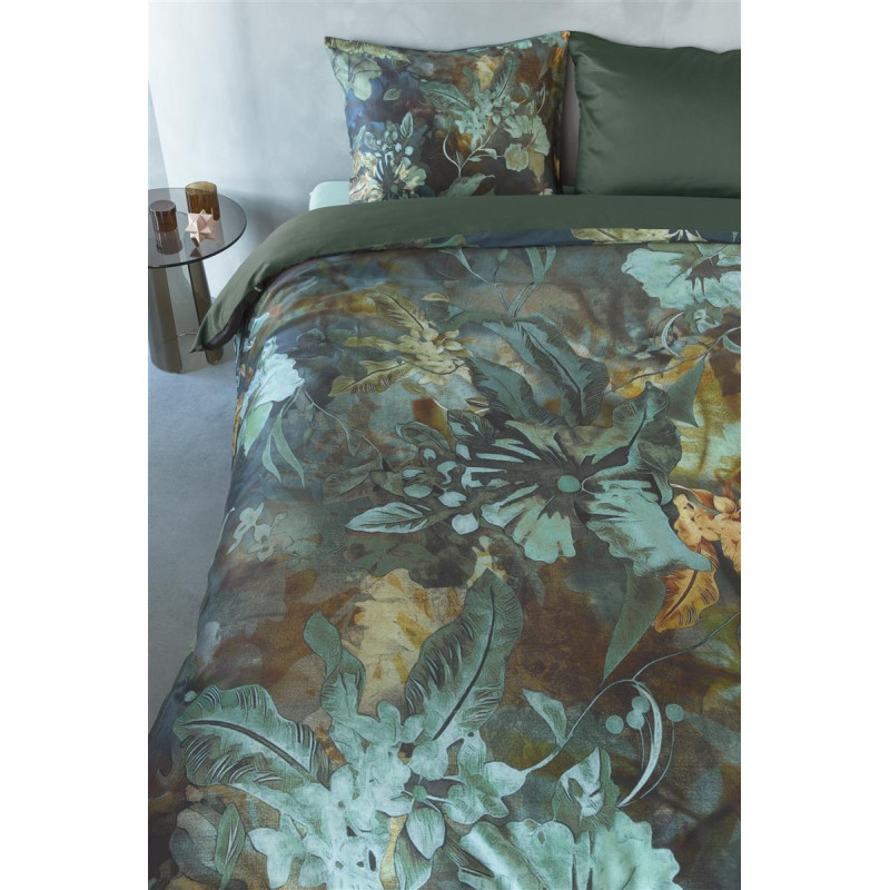 Gultasveļas komplekts Floral Embrace Blue Green