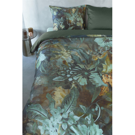 Gultasveļas komplekts Floral Embrace Blue Green