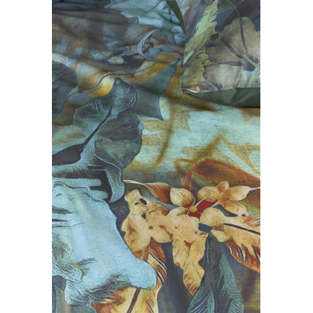 Gultasveļas komplekts Floral Embrace Blue Green