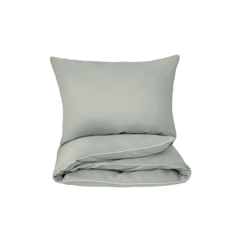 KING ASH GREEN Satīna spilvendrāna