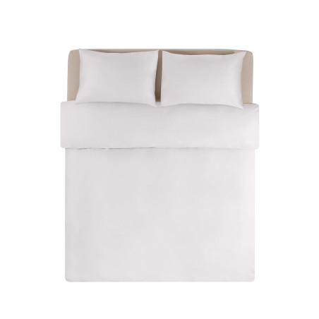 KING WHITE Bērnu satīna gultas veļas komplekts