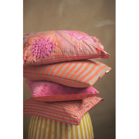 Dekoratīvā spilvena Blockstripe Bonsoir Stripe Orange knitted